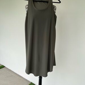 Olive Green Sleeveless Sheath Dress by Leith size Med
